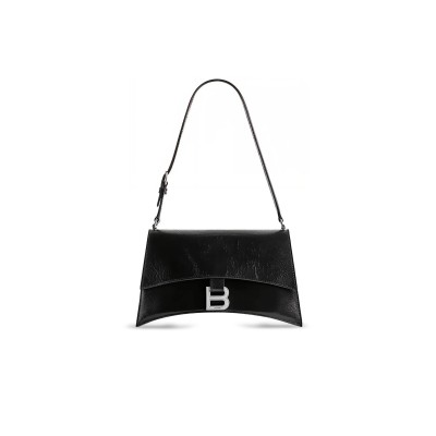 BALENCIAGA WOMEN'S CRUSH BAG IN SMALL BLACK 7657342AAR21000 (24.8*14.9*8.8cm)