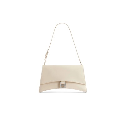 BALENCIAGA WOMEN'S CRUSH BAG IN SMALL WHITE 7657342AAR29224 (24.8*14.9*8.8cm)