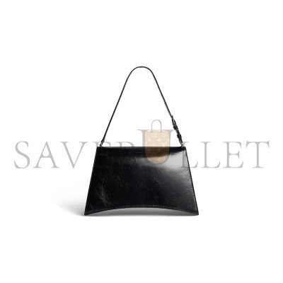 BALENCIAGA WOMEN'S CRUSH BAG MEDIUM IN BLACK 7654662AAR21000 (30.9*21*10.9cm)