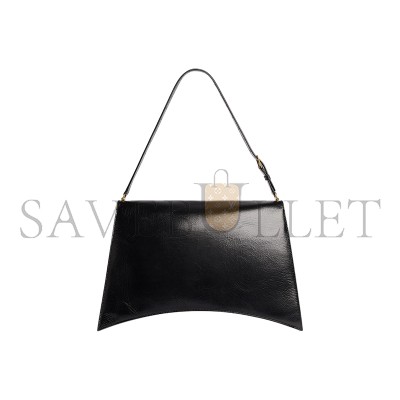 BALENCIAGA WOMEN'S CRUSH BAG LARGE IN BLACK 7660582AAR11000 (39.8*24.8*14.9cm)
