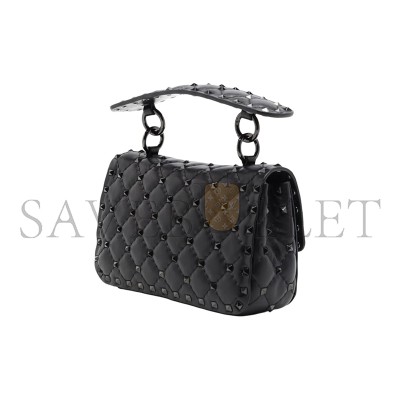 VALENTINO SMALL NAPPA ROCKSTUD SPIKE BAG 3W2B0123SLC0NO (20*11.5*5cm)