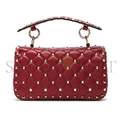 VALENTINO SMALL NAPPA ROCKSTUD SPIKE BAG W2B0123NAPWU3 (20*11.5*5cm)