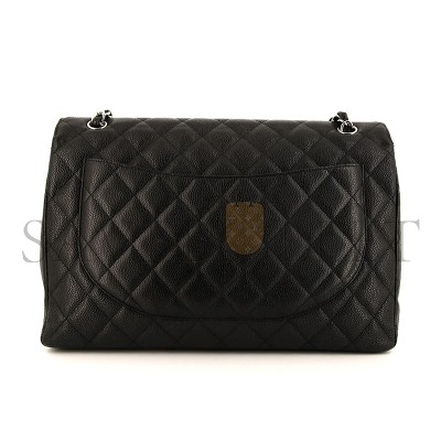 CHANEL MASTER JUMBO CLASSIC CAVIAR EXTRA LARGE DOUBLE FLAP SHOULDER BAG 239627 (33*23*10cm)