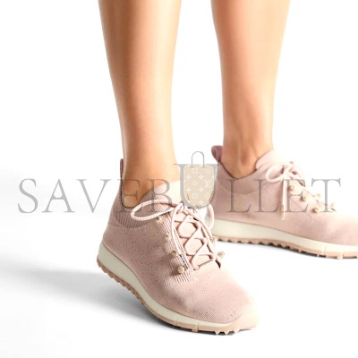 JIMMY CHOO VELES MACARON SEQUIN KNIT TRAINERS VELESBNV113145
