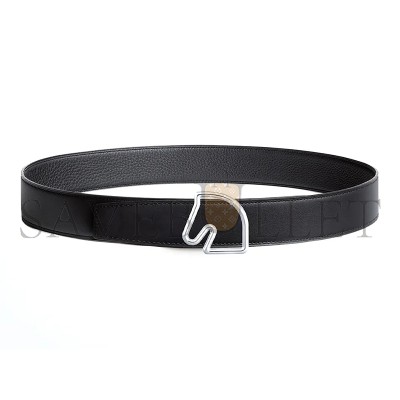 HERMES CHEVAL DOUBLE-SIDED HORSE HEAD BELT H081656CK05 HERMES CHEVAL DOUBLE-SIDED HORSE HEAD BELT H081656CK05