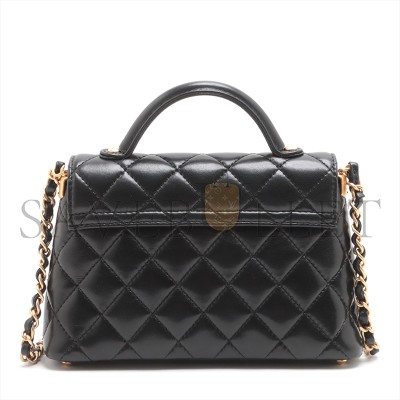 CHANEL TOP HANDLE FLAP BAG AS3467 (20*14*6cm)