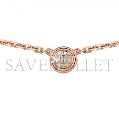 CARTIER D'AMOUR NECKLACE XS ROSE GOLD, DIAMOND B7224516