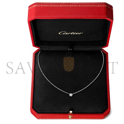 CARTIER D'AMOUR NECKLACE XS WHITE GOLD, DIAMOND B7224515