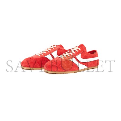 DRIES VAN NOTEN SUEDE LEATHER TRAINER RED 252-021726