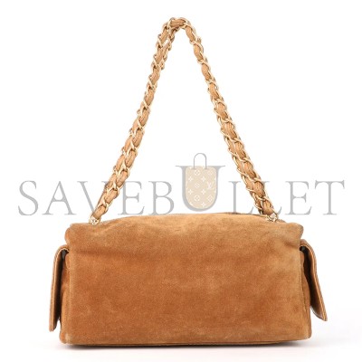 CHANEL MASTER HANDBAG SUEDE BROWN A19288 (27*13*12cm)