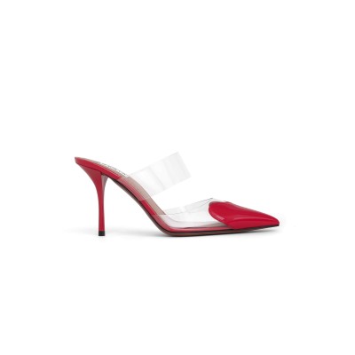 ALAÏA LE COEUR MULES IN PATENT CALFSKIN AA3M053CK150 - 331 ALAÏA LE COEUR MULES IN PATENT CALFSKIN AA3M053CK150 - 331