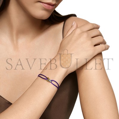 DAVID YURMAN SCULPTED CABLE LINKED CORD BRACELET B18445 S4PUR