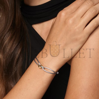 DAVID YURMAN SCULPTED CABLE LINKED CORD BRACELET B18445 S4SIL