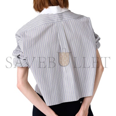 MIU MIU STRIPED POPLIN SHIRT MK1971 MIU MIU STRIPED POPLIN SHIRT MK1971