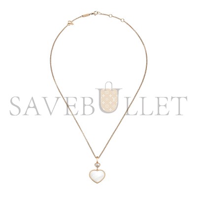 CHOPARD HAPPY HEARTS PENDANT, ROSE GOLD, DIAMOND, MOTHER-OF-PEARL 797482-5301