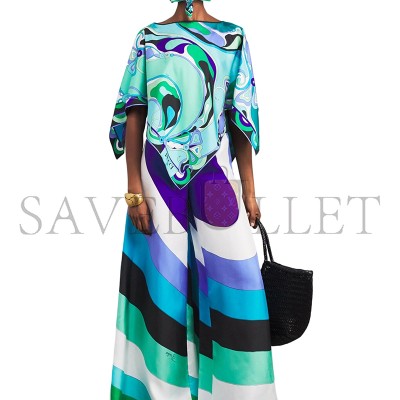 PUCCI IRIDE SILK WIDE-LEG TROUSERS