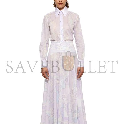 PUCCI ORCHIDEE PURPLE COTTON SHIRT