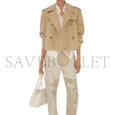 BURBERRY DOUBLE BREASTED LONG-SLEEVED TRENCH COAT  81157921