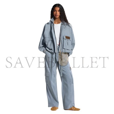 LOUIS VUITTON UTILITY POCKET WASHED DENIM JEANS 1AK5W9