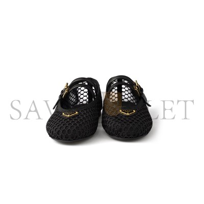 PRADA MESH FABRIC BALLERINAS 1F915N