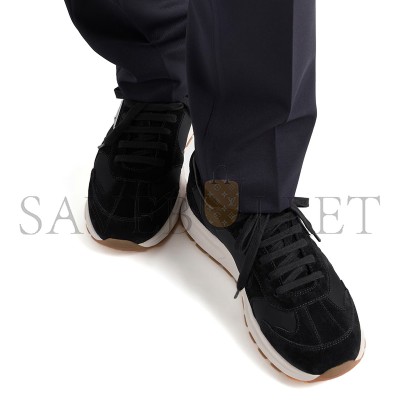 PRADA PRAX SUEDE AND RE-NYLON SNEAKERS 2EE455