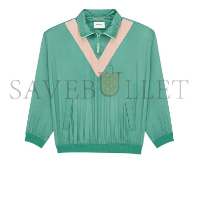 YSL CASSANDRE NYLON SATIN WINDBREAKER 857489