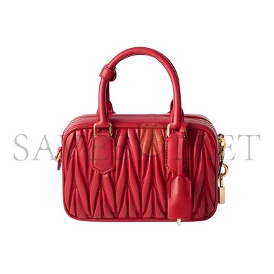 MIU MIU ARCADIE MATELASSÉ NAPPA LEATHER BAG 5BB123 (19*13*6cm)