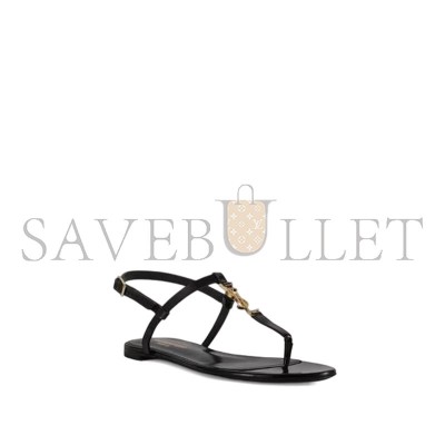 YSL CASSANDRA SANDALS IN PATENT LEATHER 659817AAGKK1000