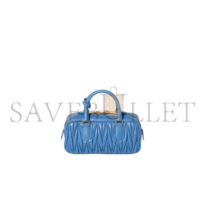 MIU MIU ARCADIE MATELASSÉ NAPPA LEATHER HANDBAG 5BB142 (22*10.5*7.5cm)