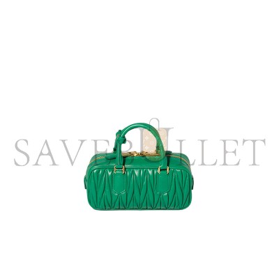 MIU MIU ARCADIE MATELASSÉ NAPPA LEATHER HANDBAG 5BB142 (22*10.5*7.5cm)