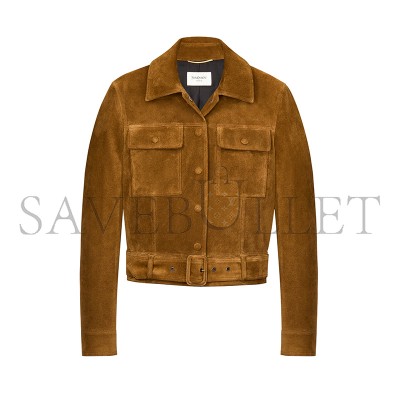 YSL JACKET IN VINTAGE SPLIT LEATHER 860867YC2AY2104