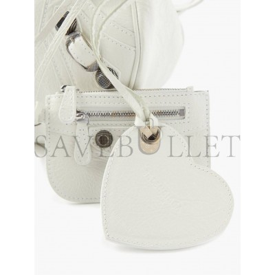 BALENCIAGA WHITE CAGOLE S LEATHER SHOULDER BAG  MATCHESFASHION US (25*17.7*6cm)