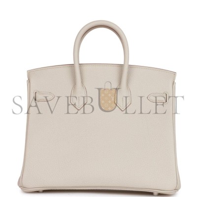 HERMES BIRKIN 25 TOGO PALLADIUM HARDWARE (25*20*13cm) HERMES BIRKIN 25 TOGO PALLADIUM HARDWARE (25*20*13cm)