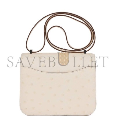 HERMES MASTER CONSTANCE 18 OSTRICH PALLADIUM HARDWARE (18*15*4cm) HERMES MASTER CONSTANCE 18 OSTRICH PALLADIUM HARDWARE (18*15*4cm)