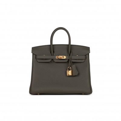 HERMES MASTER BIRKIN 25 VERT DE GRIS TOGO GOLD HARDWARE HANDMADE (25cm)