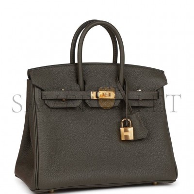 HERMES MASTER BIRKIN 25 VERT DE GRIS TOGO GOLD HARDWARE HANDMADE (25cm)