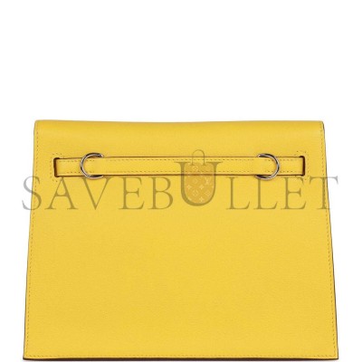 HERMES KELLY DANSE LIME EVERCOLOR PALLADIUM HARDWARE (22*16*7cm) HERMES KELLY DANSE LIME EVERCOLOR PALLADIUM HARDWARE (22*16*7cm)