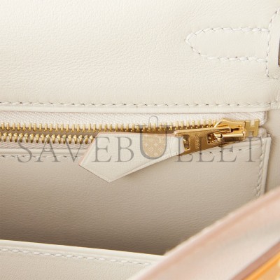 HERMES KELLY RETOURNE 25 GRIS PERLE SWIFT GOLD HARDWARE HANDMADE (25*17*7cm) HERMES KELLY RETOURNE 25 GRIS PERLE SWIFT GOLD HARDWARE HANDMADE (25*17*7cm)