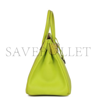 HERMES BIRKIN 35 KIWI CANDY EPSOM PALLADIUM HARDWARE (35cm) HERMES BIRKIN 35 KIWI CANDY EPSOM PALLADIUM HARDWARE (35cm)