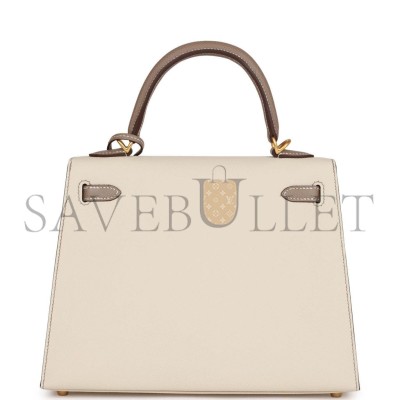 HERMES KELLY 25 EPSOM BRUSHED GOLD HARDWARE (25*17*7cm) HERMES KELLY 25 EPSOM BRUSHED GOLD HARDWARE (25*17*7cm)