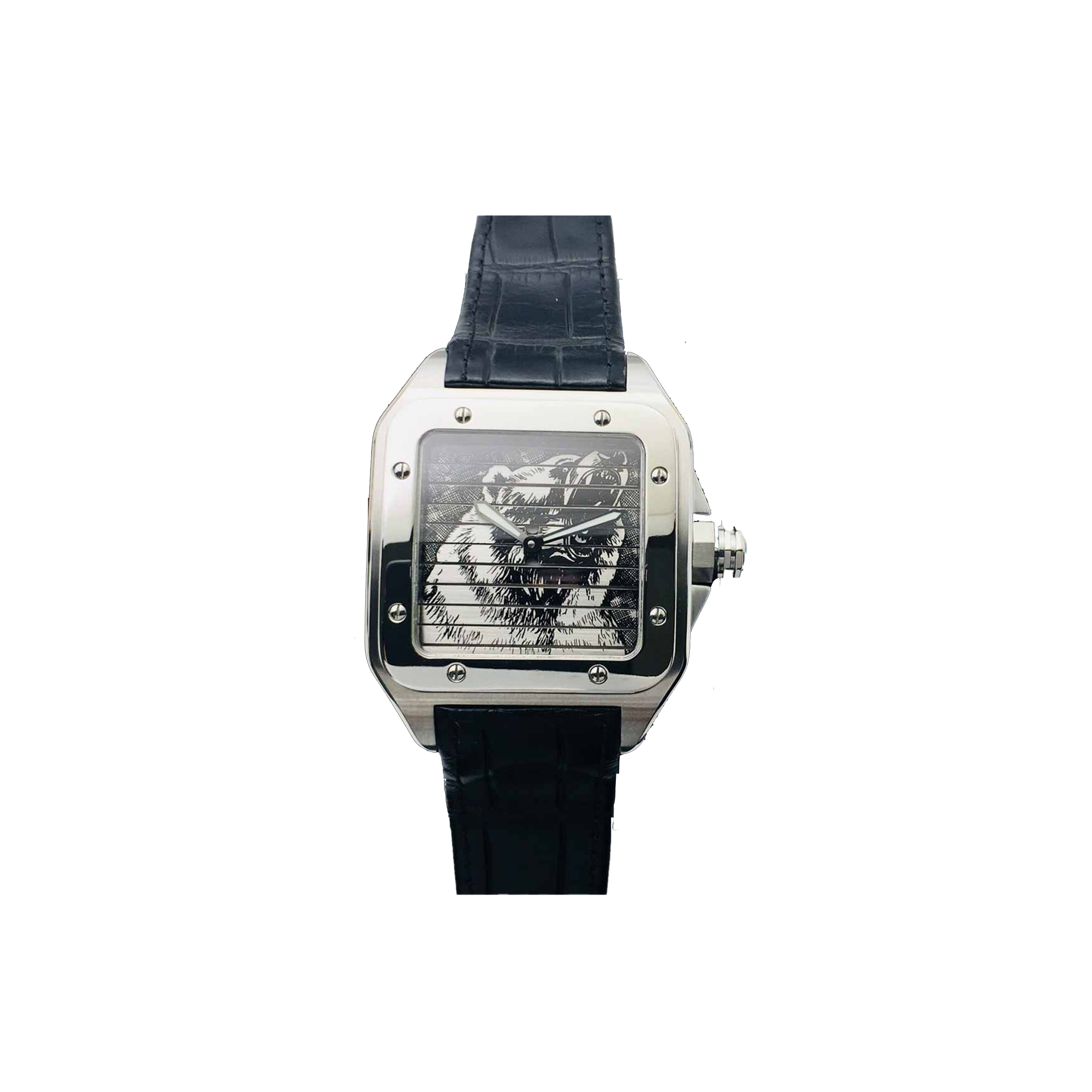 CARTIER SANTOS THREE-SIDED 45MM WATCH WM505914