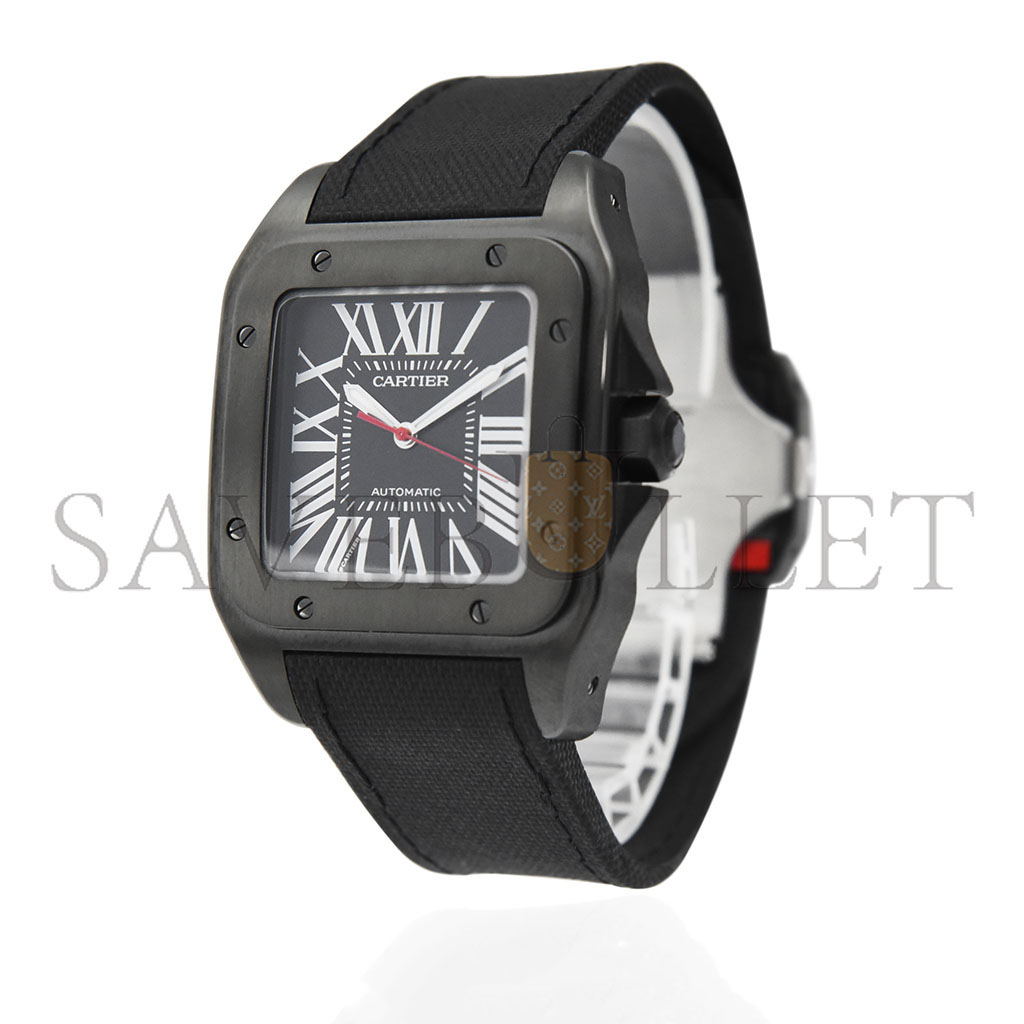 CARTIER SANTOS DE CARTIER 100 CARBON AUTOMATIC LARGE MODEL 51MM WATCH WSSA0006