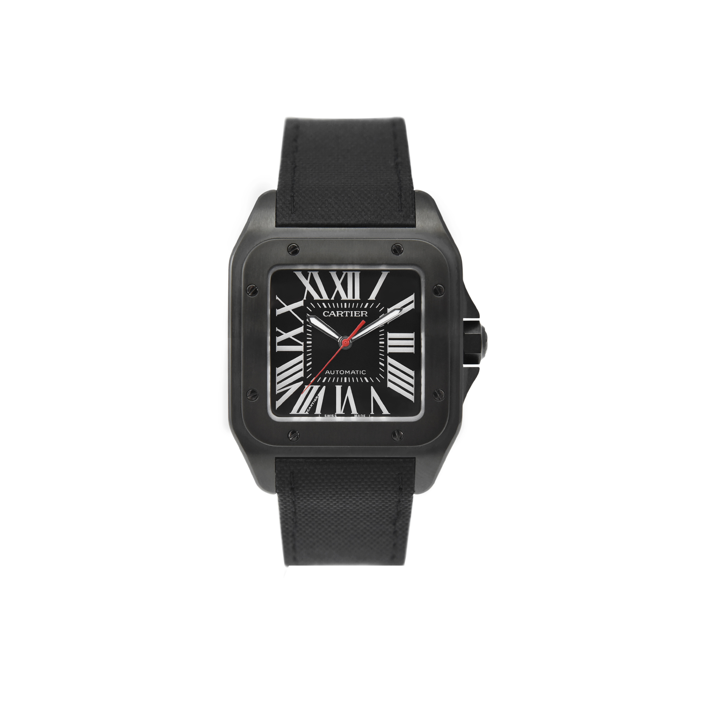 CARTIER SANTOS DE CARTIER 100 CARBON AUTOMATIC LARGE MODEL 51MM WATCH WSSA0006