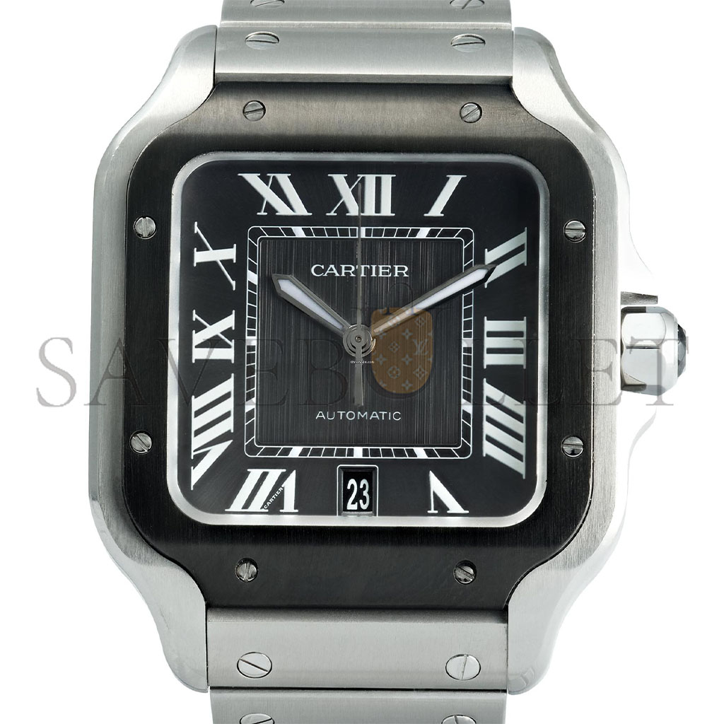 CARTIER SANTOS LARGE STAINLESS STEEL AUTOMATIC 48MM WATCH WSSA0037 CARTIER SANTOS LARGE STAINLESS STEEL AUTOMATIC 48MM WATCH WSSA0037