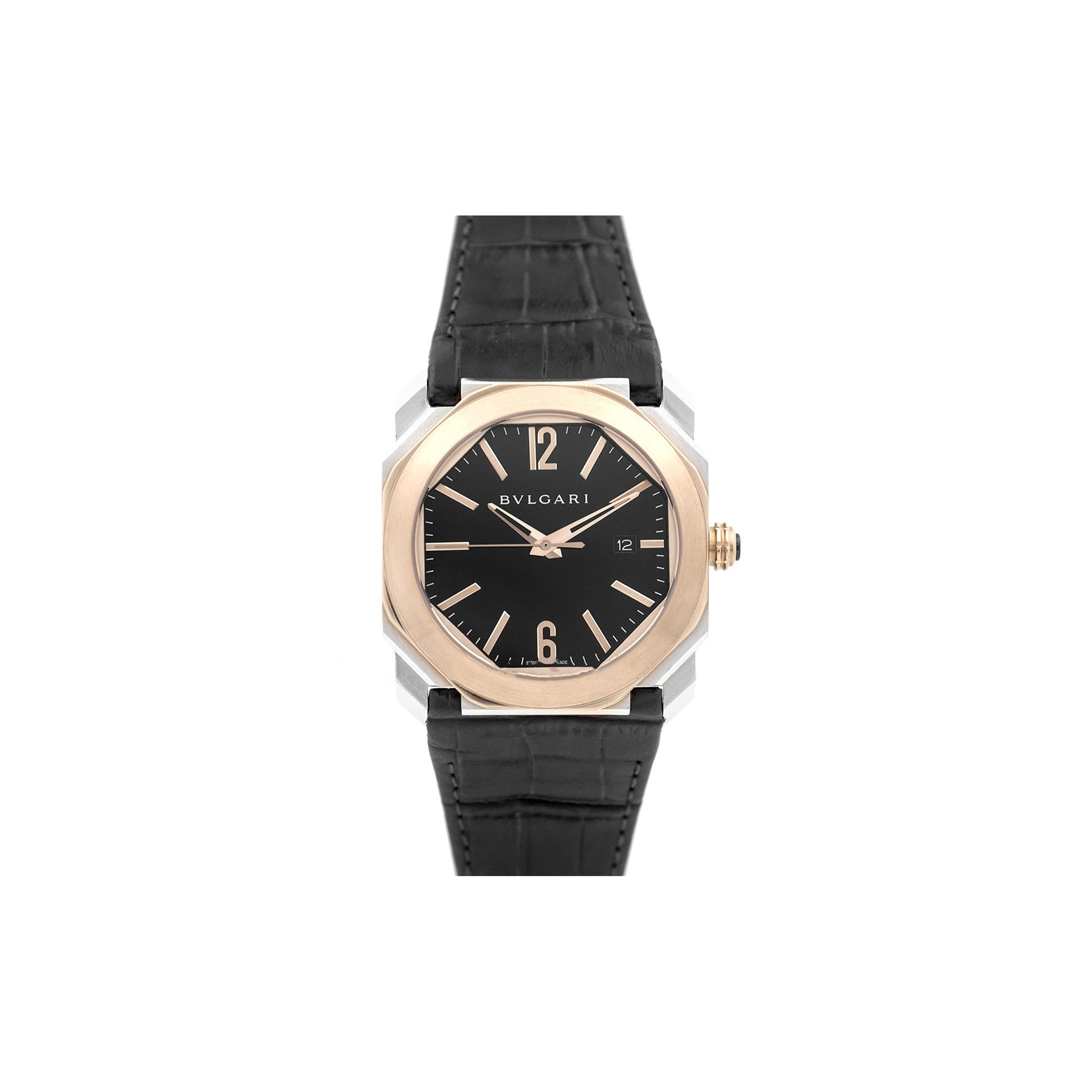 B*VLGARI OCTO SERIES GOLD MEN'S MECHANICAL 41MM WATCH 007021