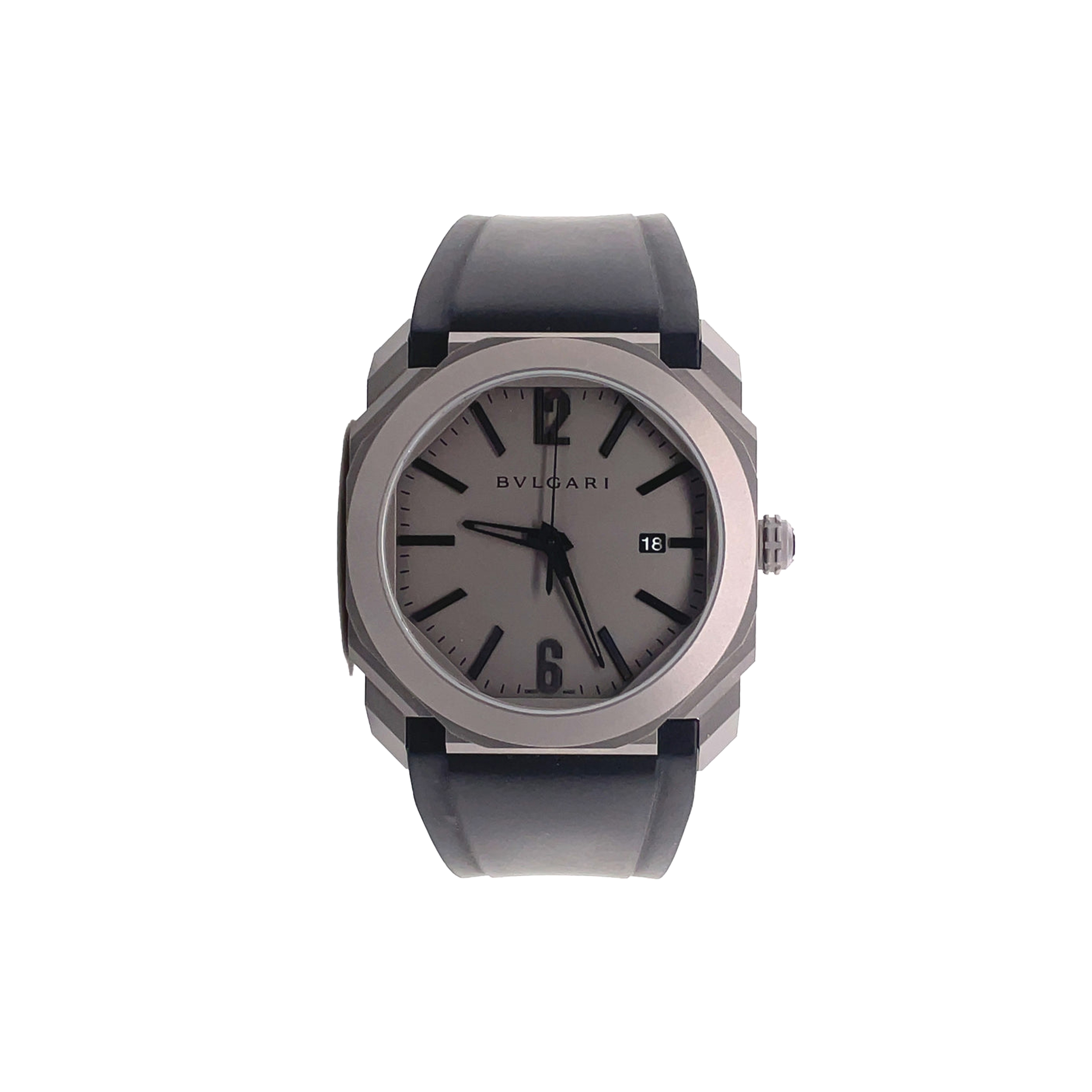 B*VLGARI  AUTOMATIC GREY DIAL 41MM MEN'S WATCH 102858