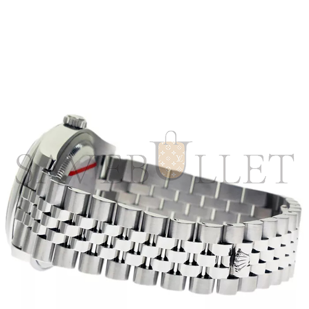 ROLEX DATEJUST BLACK DIAL STAINLESS STEEL JUBILEE BRACELET AUTOMATIC 36MM WATCH 116200
