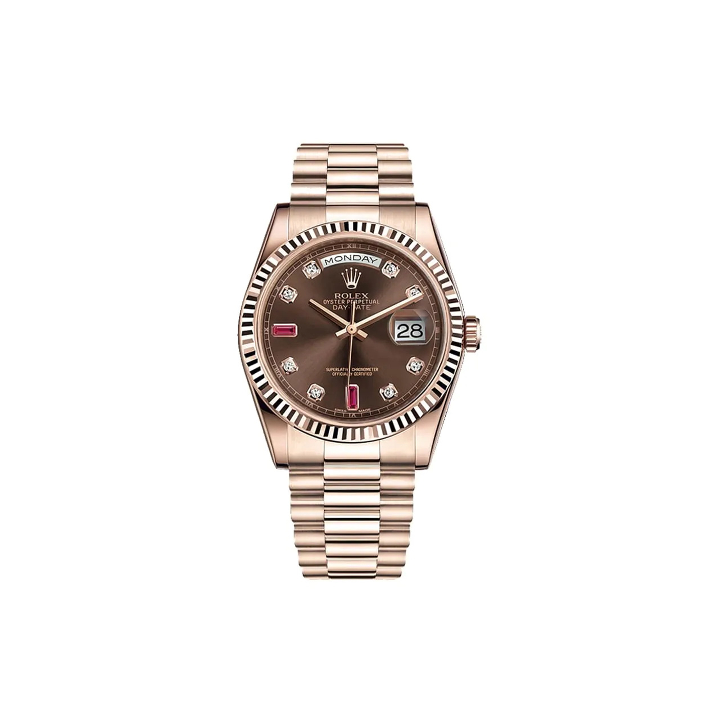 ROLEX DAY-DATE 36MM WATCH 128235