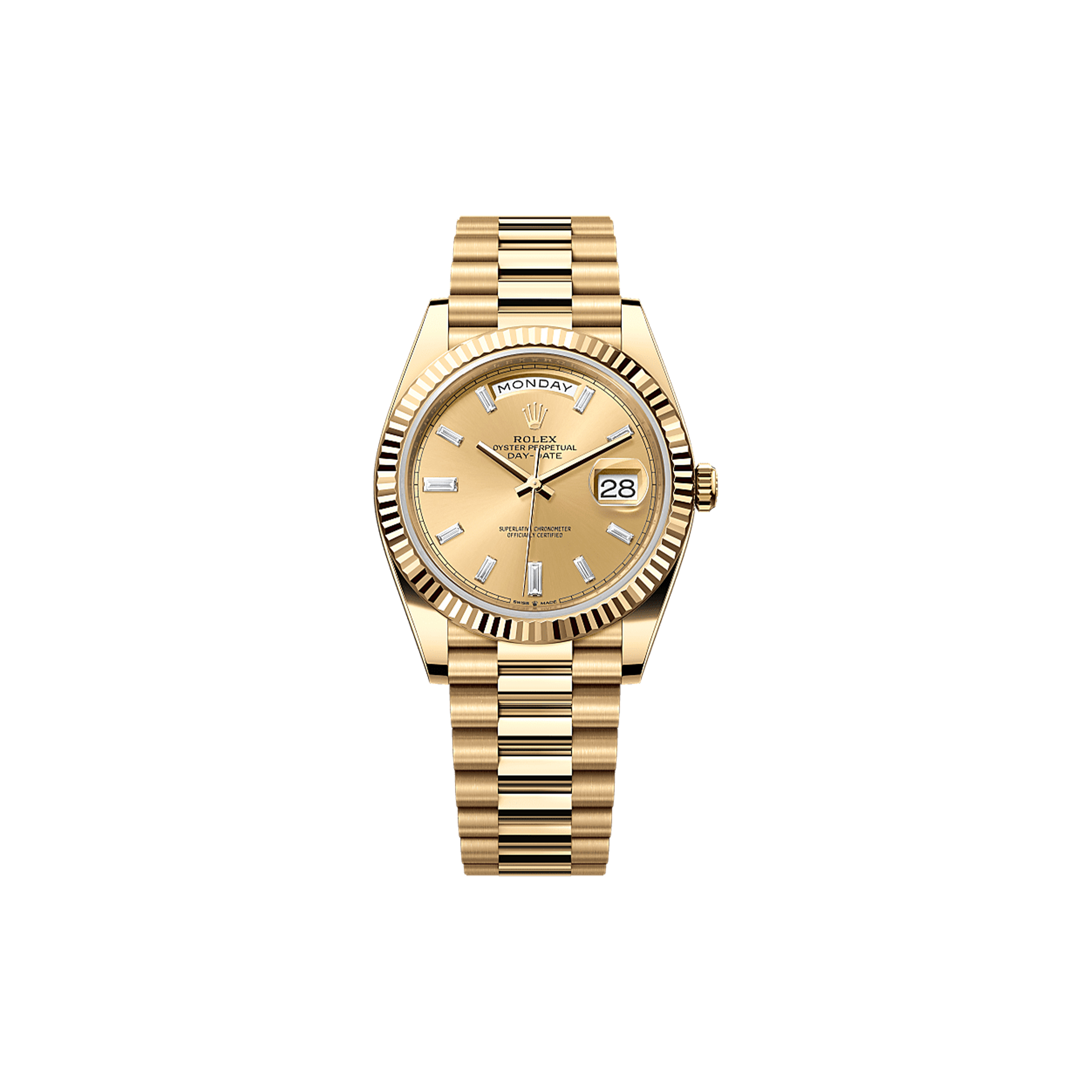 R*L*X DAY-DATE 40 OYSTER, 40 MM, YELLOW GOLD WATCH 228238-0005