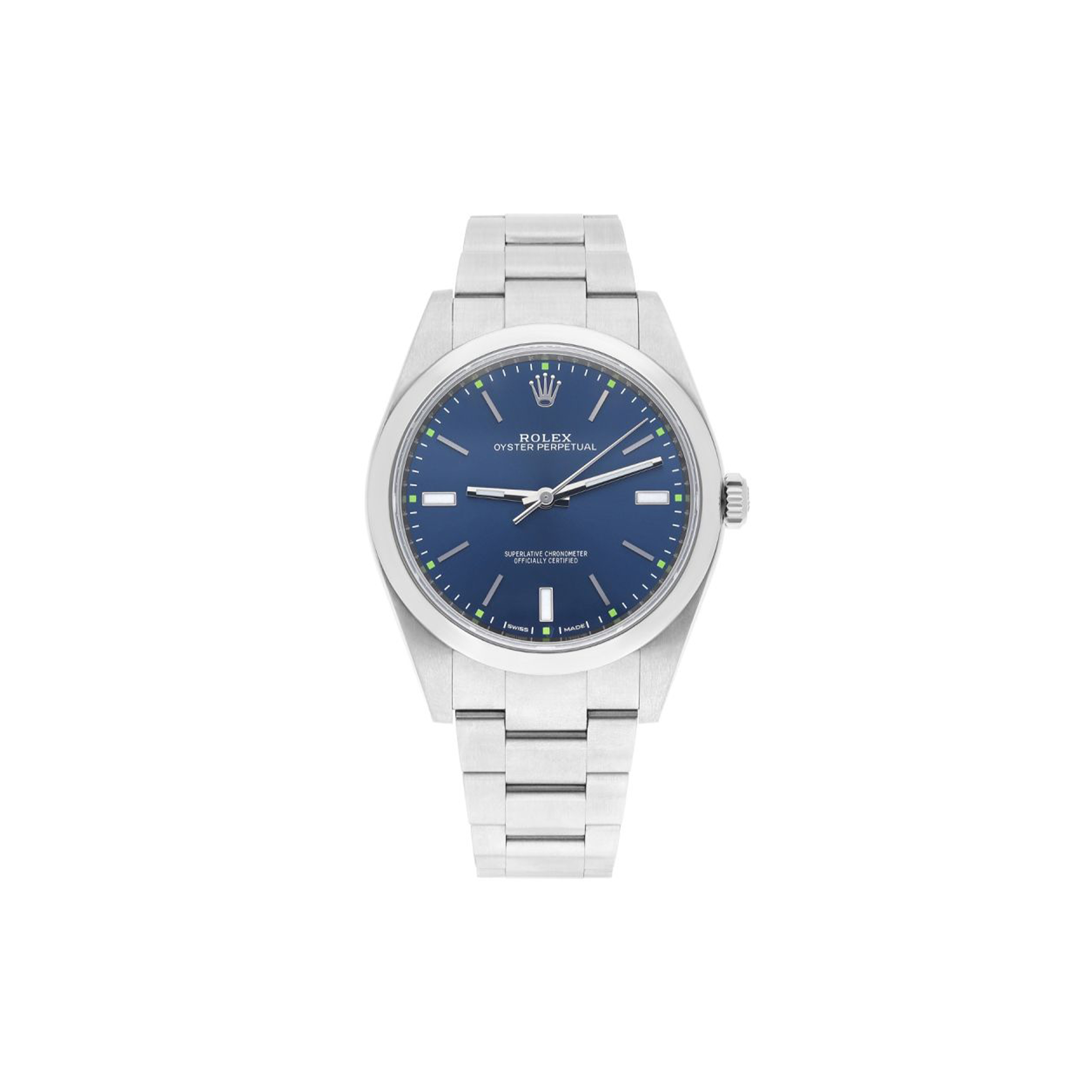 R*L*X OYSTER PERPETUAL BLUE DIAL STAINLESS STEEL 39MM 114300-0003